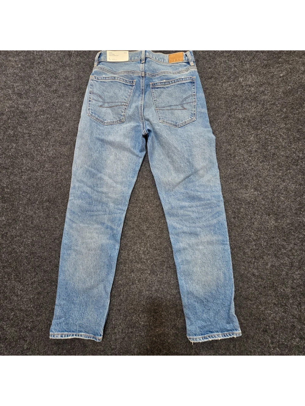 American Eagle Super High Rise Ankle Straight Jeans 2 26W Medium Indigo new